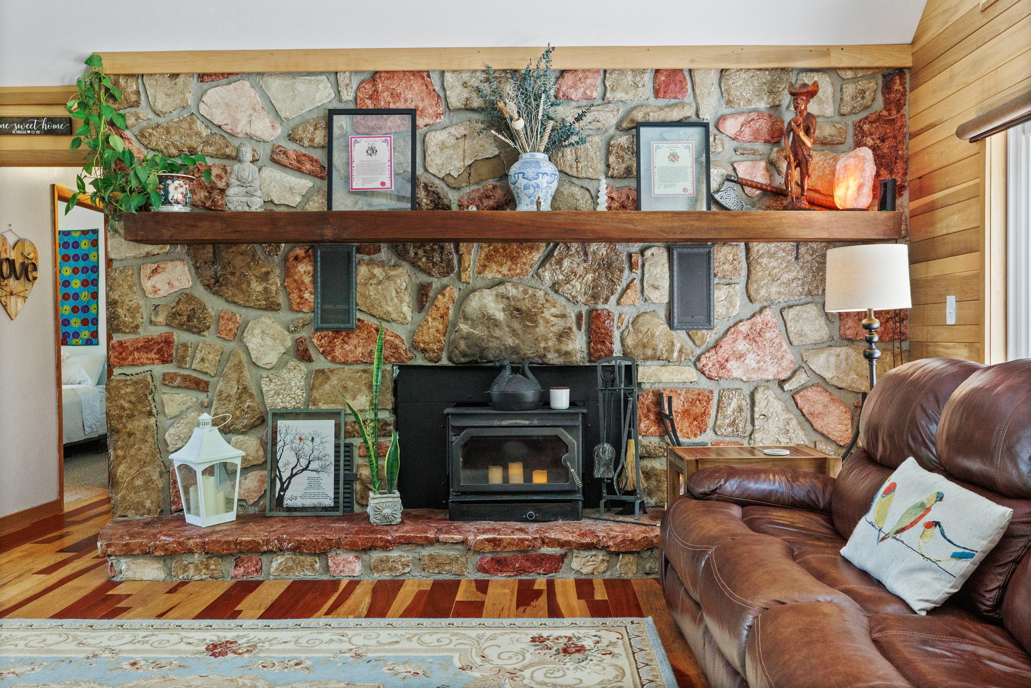 300 Nolan Ridge Road Erwin, TN 37650 - Photo 5 of 40 Woodstove in living room
