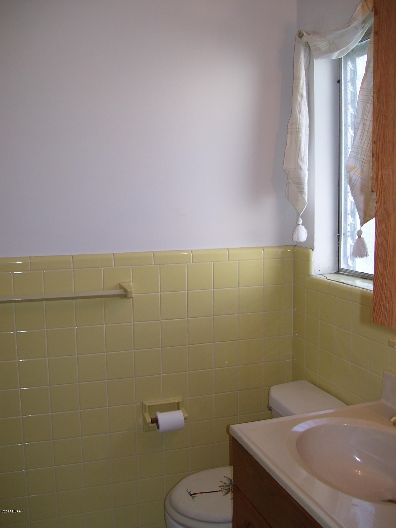 61 Rivocean Drive Ormond Beach, FL 32176 - Photo 12 of 23 a bathroom with a sink a toilet and a window