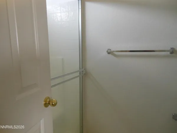 a close up of a shower