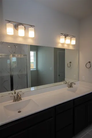 a view of small space with racks on the wall