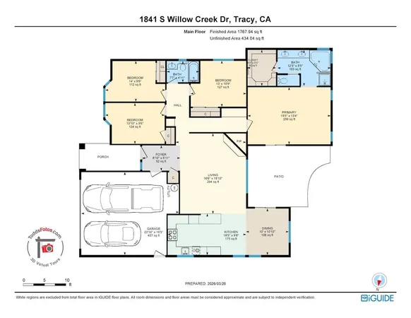 $630,000 | 1841 South Willow Creek Drive, Tracy, CA 95376