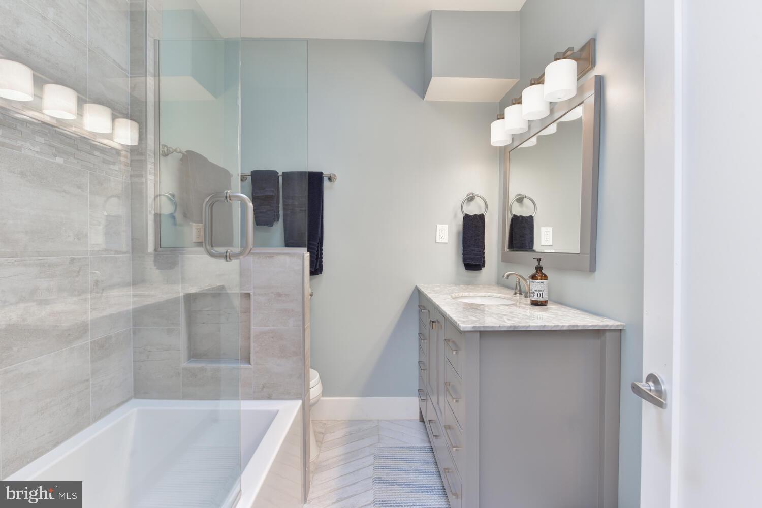 4922 9th Street Northwest Washington, DC 20011 - Photo 31 of 39 Updated common bathroom