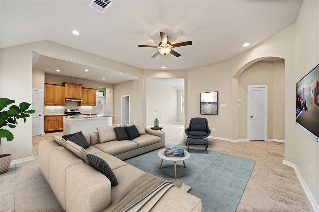 29202 Everett Ridge Lane Fulshear, TX 77441 - Photo 8 of 21 Living Room Virtually Staged