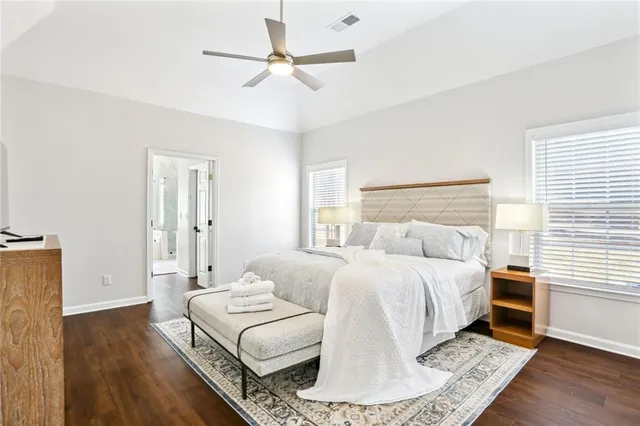 a room with a bed and a couch