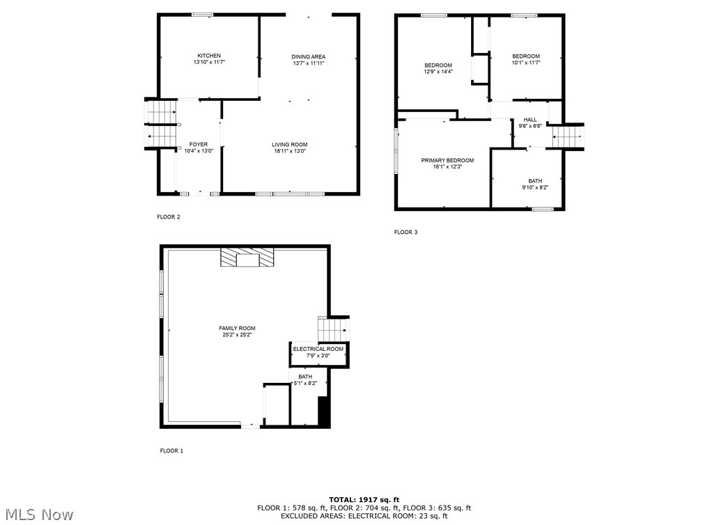 18763 Sharon Road Chagrin Falls, OH 44023 - Photo 37 of 37 Full floor plan 3 levels