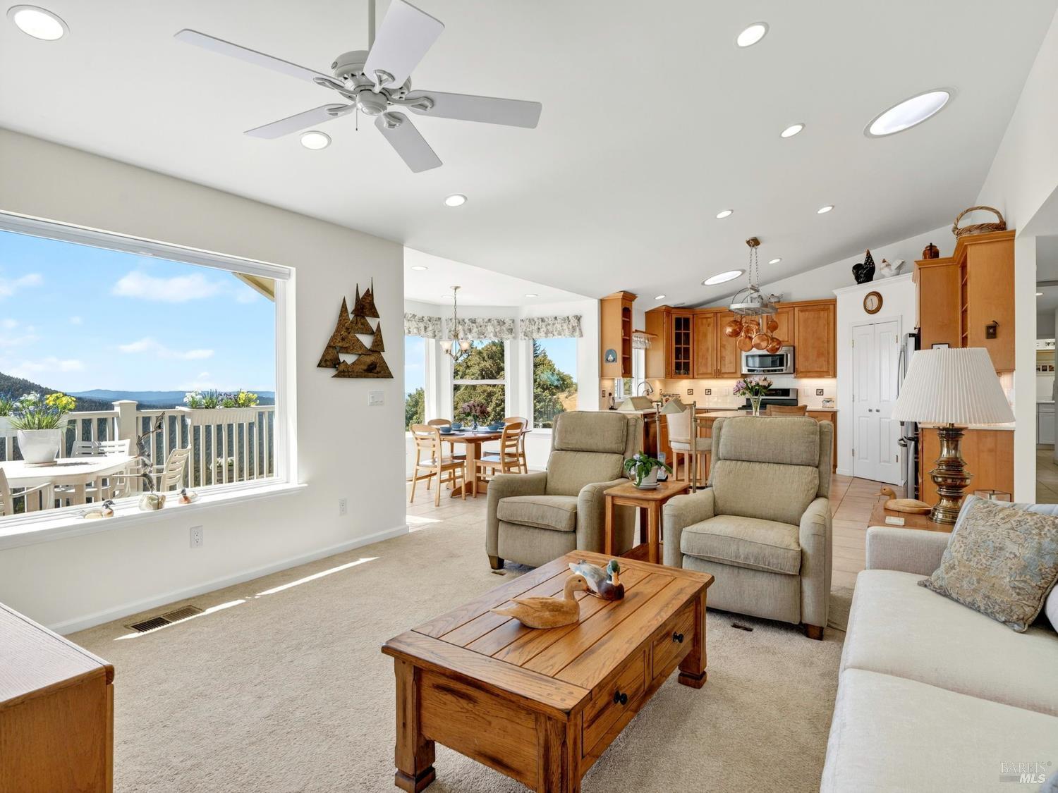5650 High Point Road Willits, CA 95490 - Photo 1 of 1 Open living space with windows in every direction.