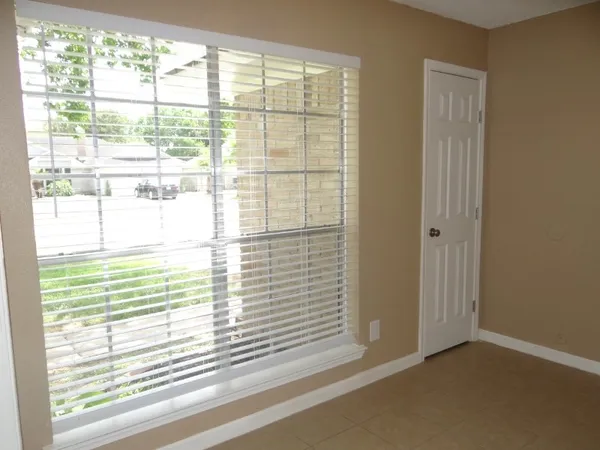 a view of a window in a room