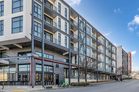 a front view of a building