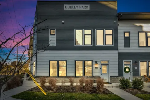 a front view of a house