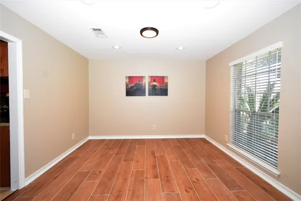 a view of an empty room