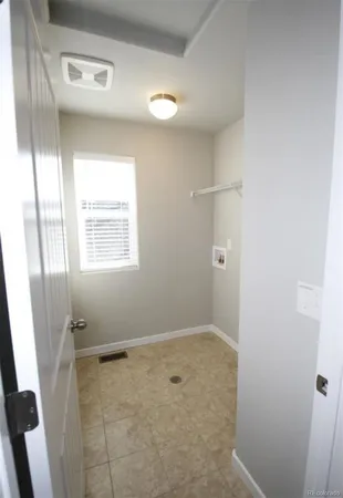 a bathroom with a window