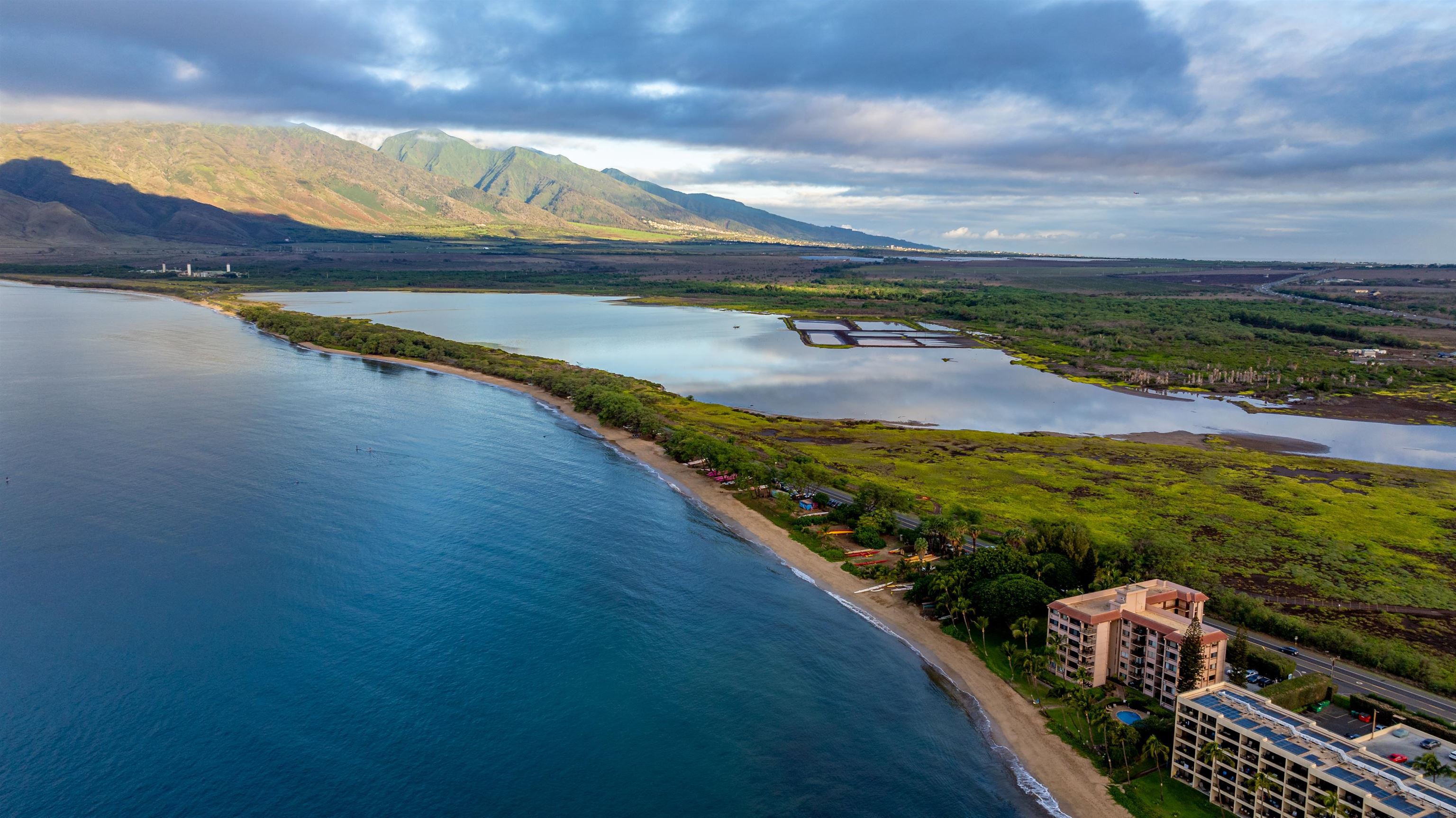191 North Kihei Road, Unit 502 Kihei, HI 96753 - Photo 26 of 37 a view of a lake with a table in balcony