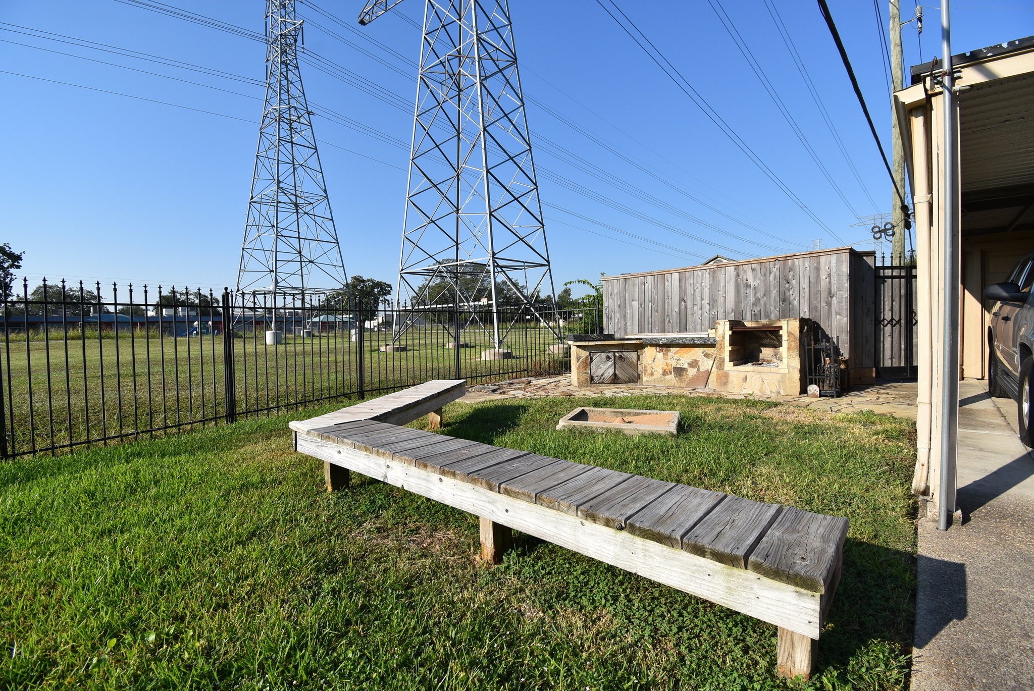2503 Southwick Street Houston, TX 77080 - Photo 5 of 46 a view of a backyard with sitting area and slide