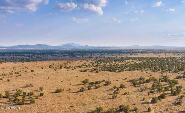 a view of beach and mountain
