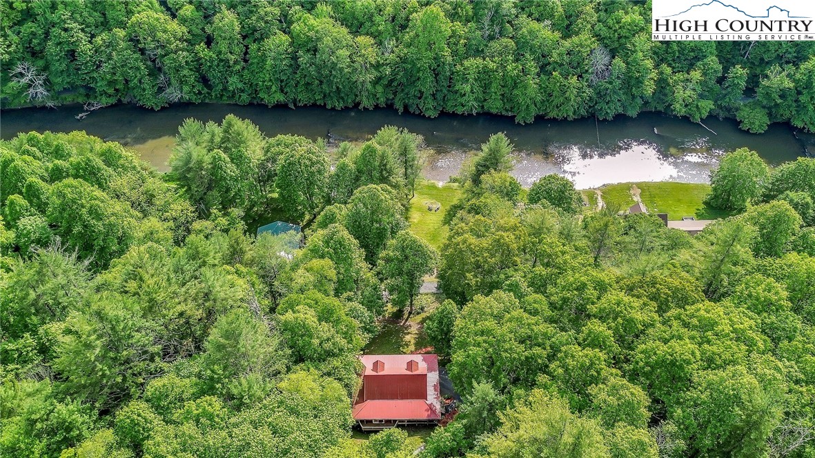 1459 River Front Ridge Drive Jefferson, NC 28640 - Photo 18 of 33 an aerial view of a house with pool yard and outdoor seating