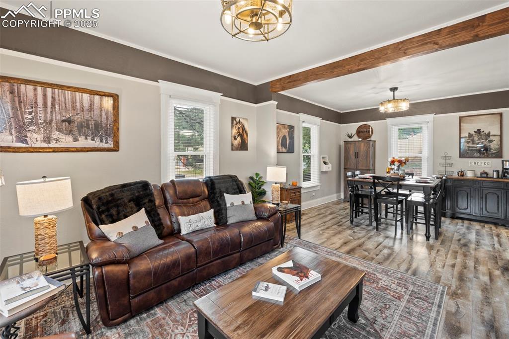 1904 Sheldon Avenue Colorado Springs, CO 80904 - Photo 3 of 40 a living room with furniture and a large window