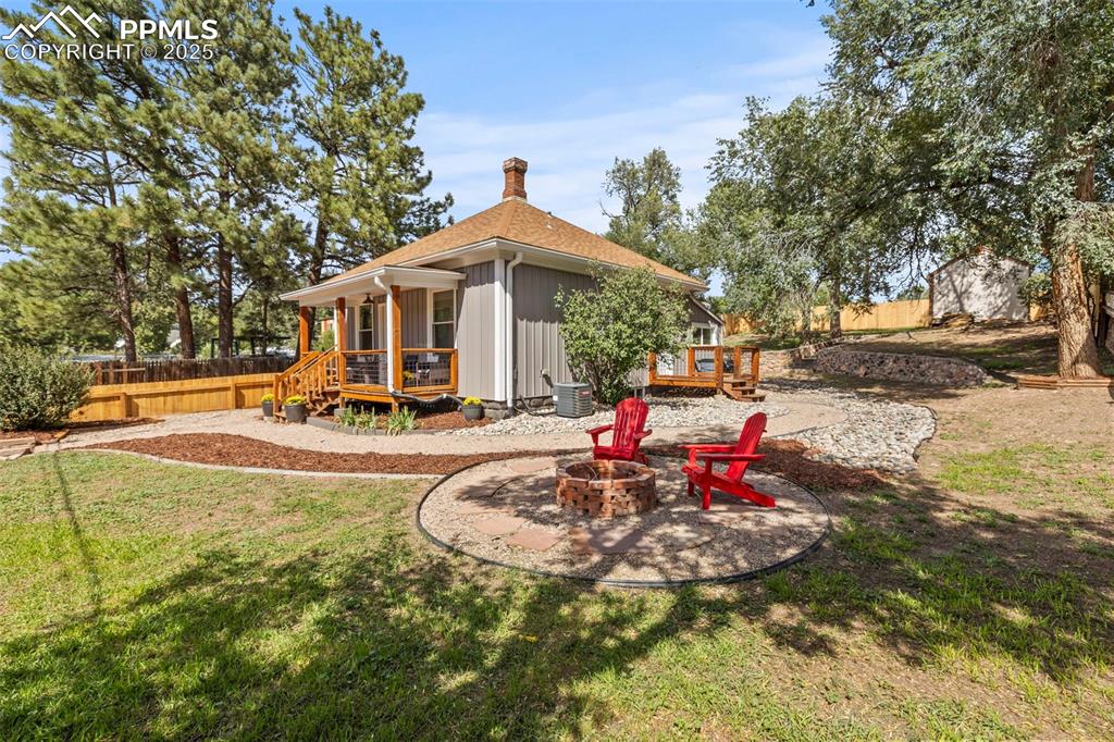 1904 Sheldon Avenue Colorado Springs, CO 80904 - Photo 35 of 40 a view of a house with a yard