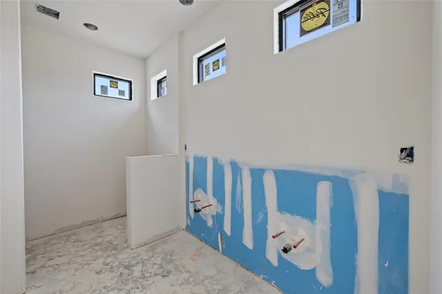 a view of a hallway with elevator