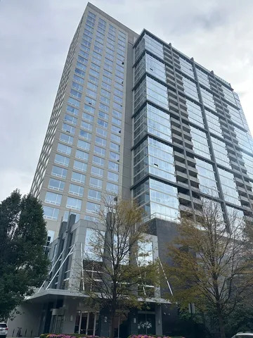 a front view of a building