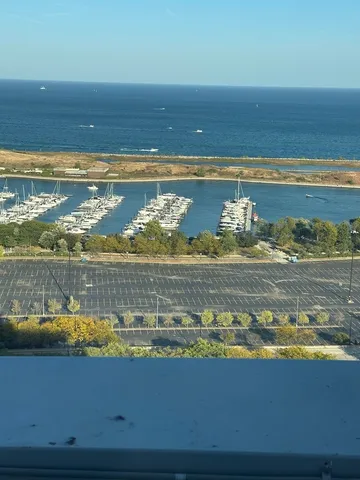 a view of an ocean and beach