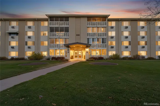 a house view with garden space