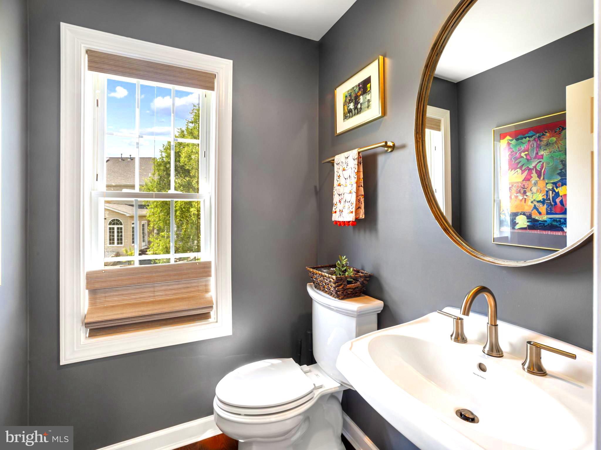 733 Seneca Drive Odenton, MD 21113 - Photo 14 of 83 a bathroom with a toilet a sink and a mirror