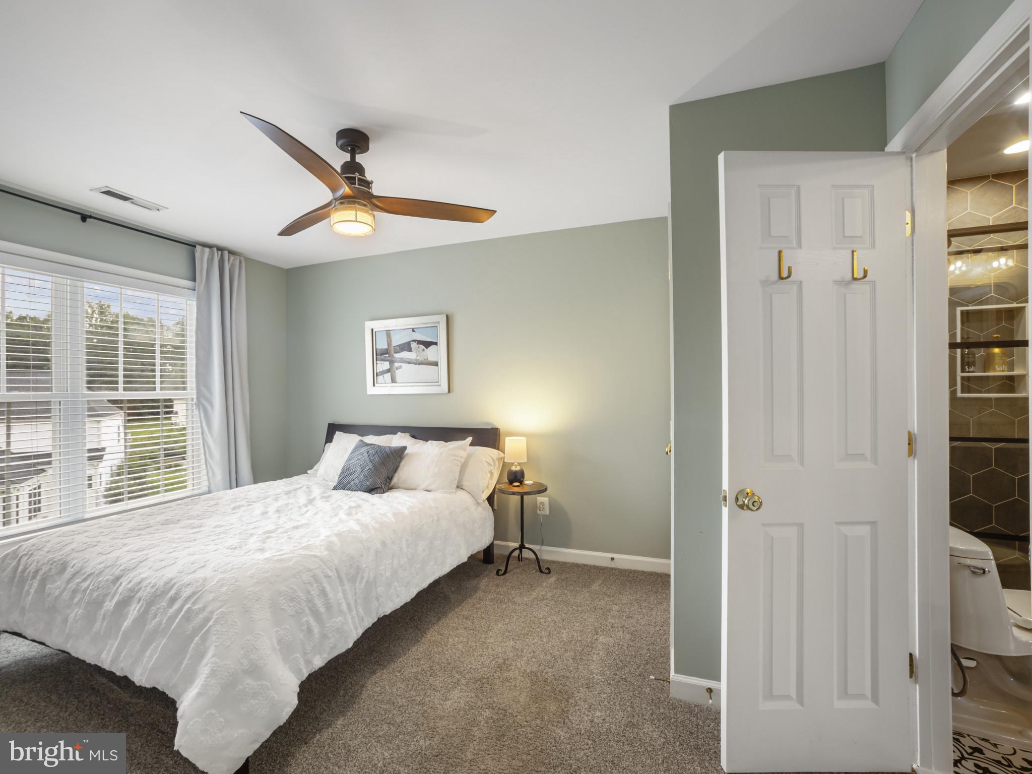 733 Seneca Drive Odenton, MD 21113 - Photo 41 of 83 Third Bedroom with Modern Ceiling Fan