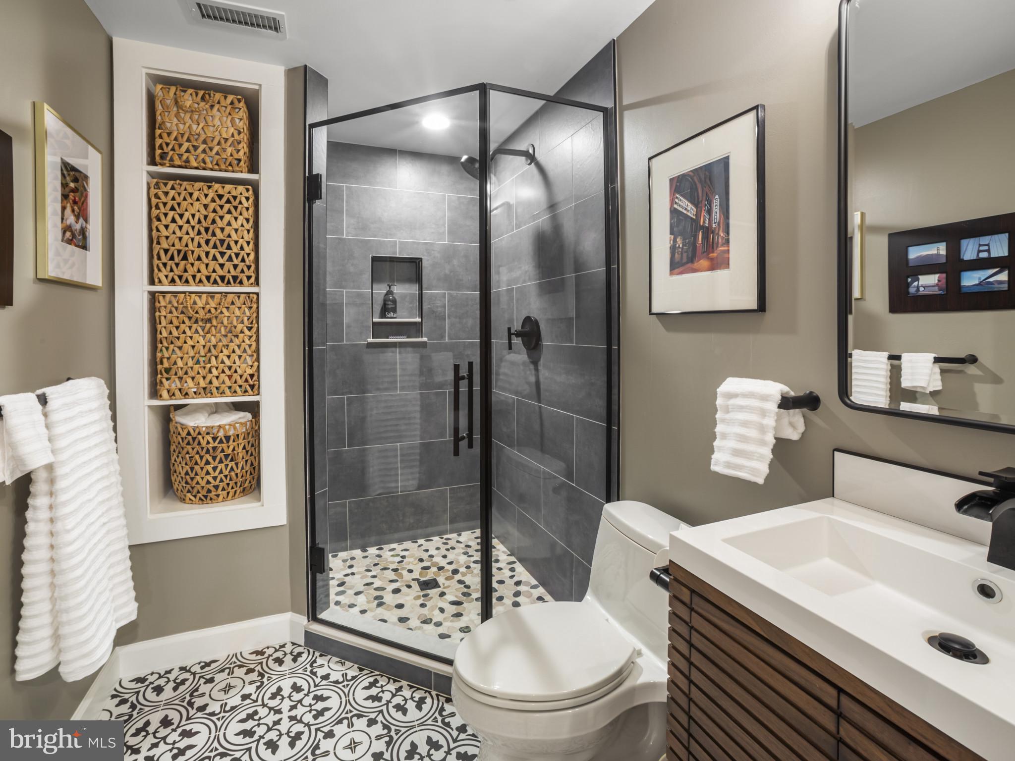 733 Seneca Drive Odenton, MD 21113 - Photo 49 of 83 Lower Level Full Bath- Recently Remodeled