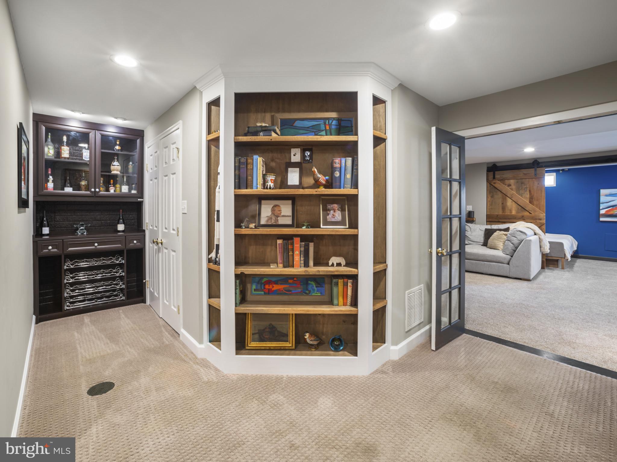 733 Seneca Drive Odenton, MD 21113 - Photo 50 of 83 Lower Level Dry Bar & Custom Built-Ins