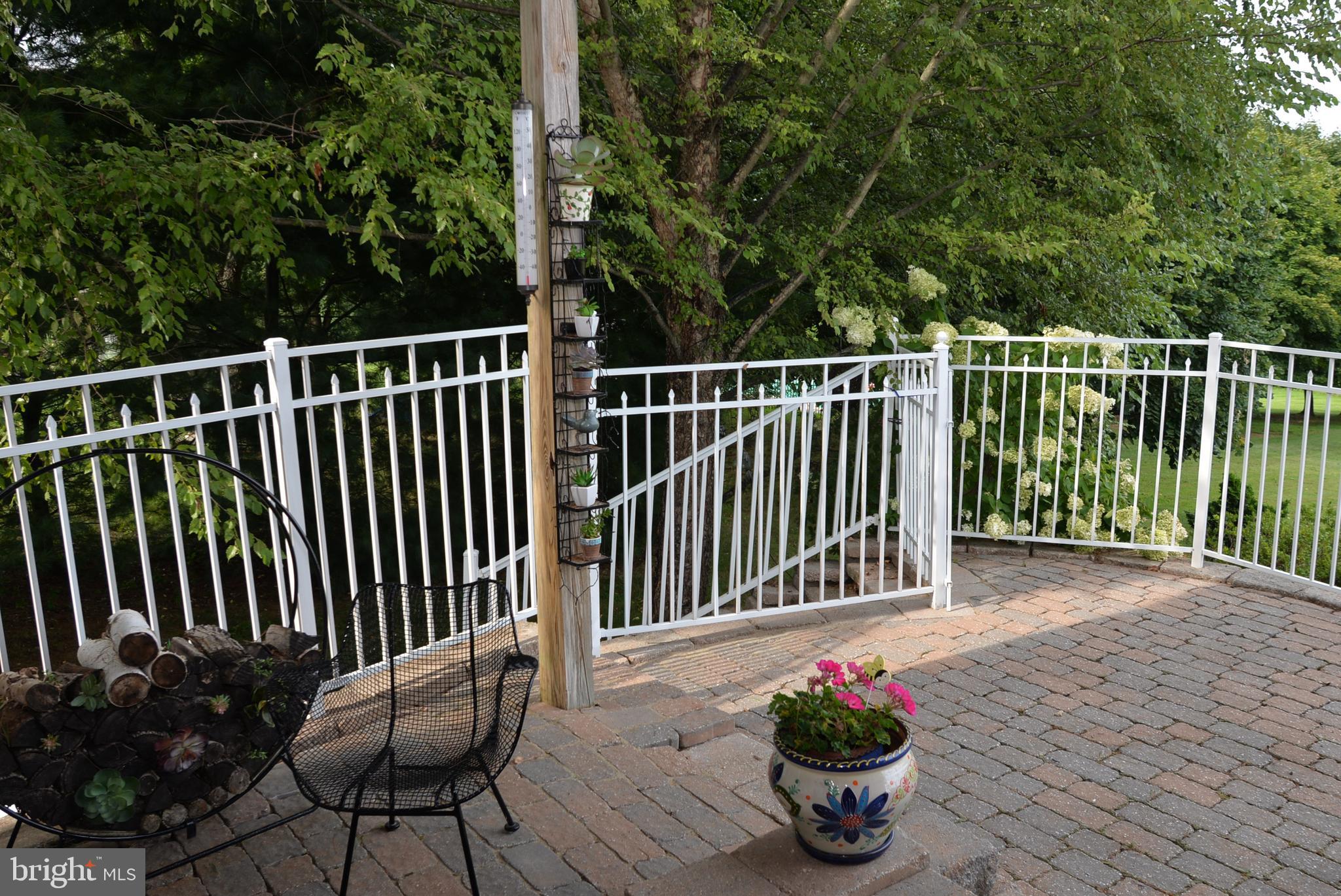 220 Valley View Road Riegelsville, PA 18077 - Photo 17 of 34 Terrace with entrance to side yard