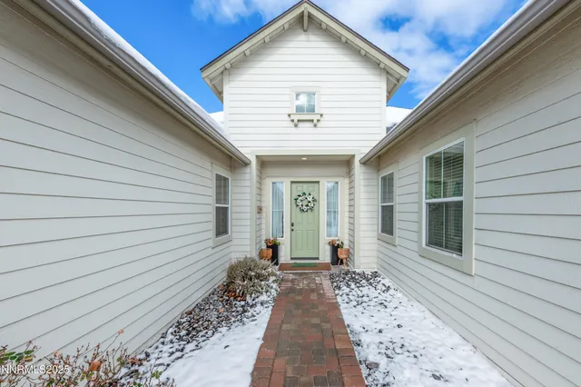 a view of a house with a door