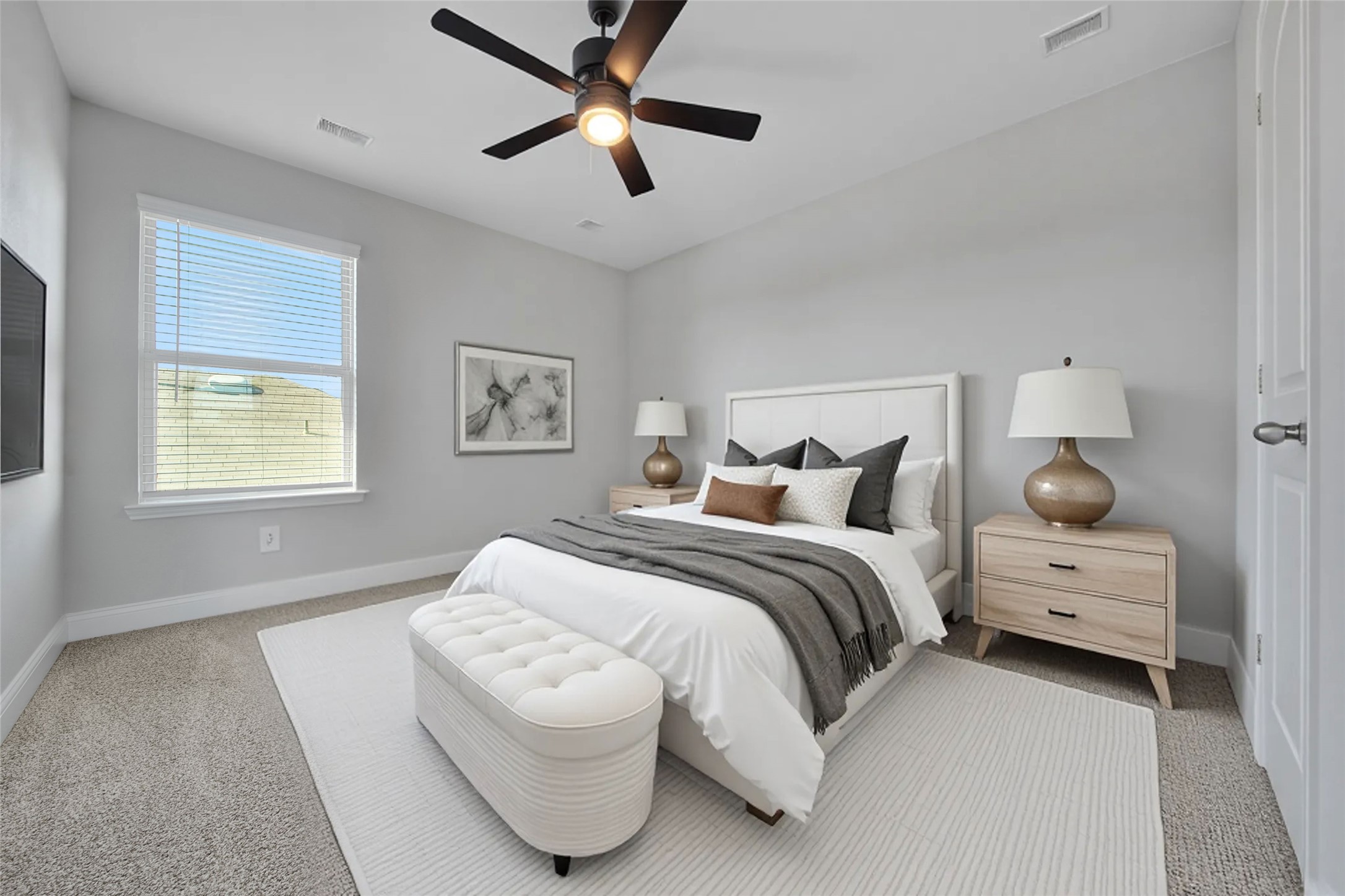 2415 Sutton Hollow Court Spring, TX 77373 - Photo 31 of 40 a bedroom with bed and window