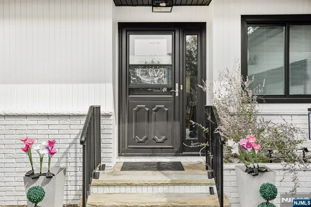 a view of a entryway of a house