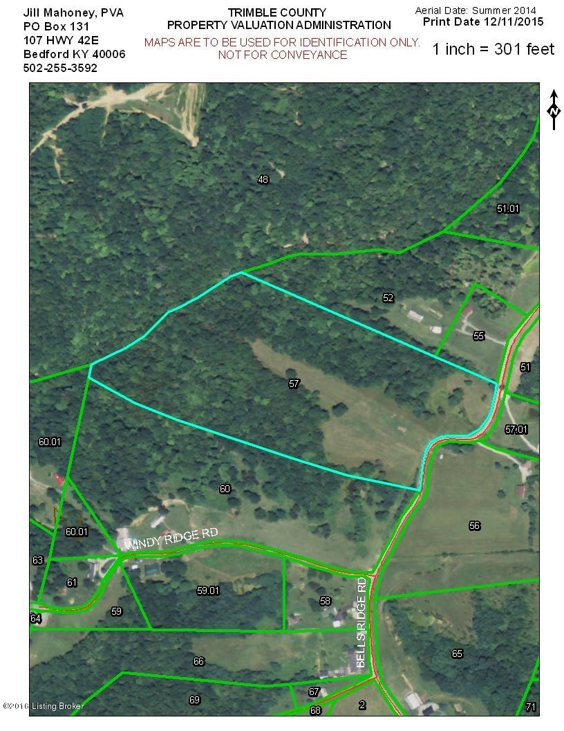 1800 Bells Ridge Road Bedford, KY 40006 - Photo 3 of 4 PVA Aerial View