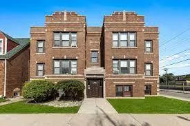a front view of a multi story building