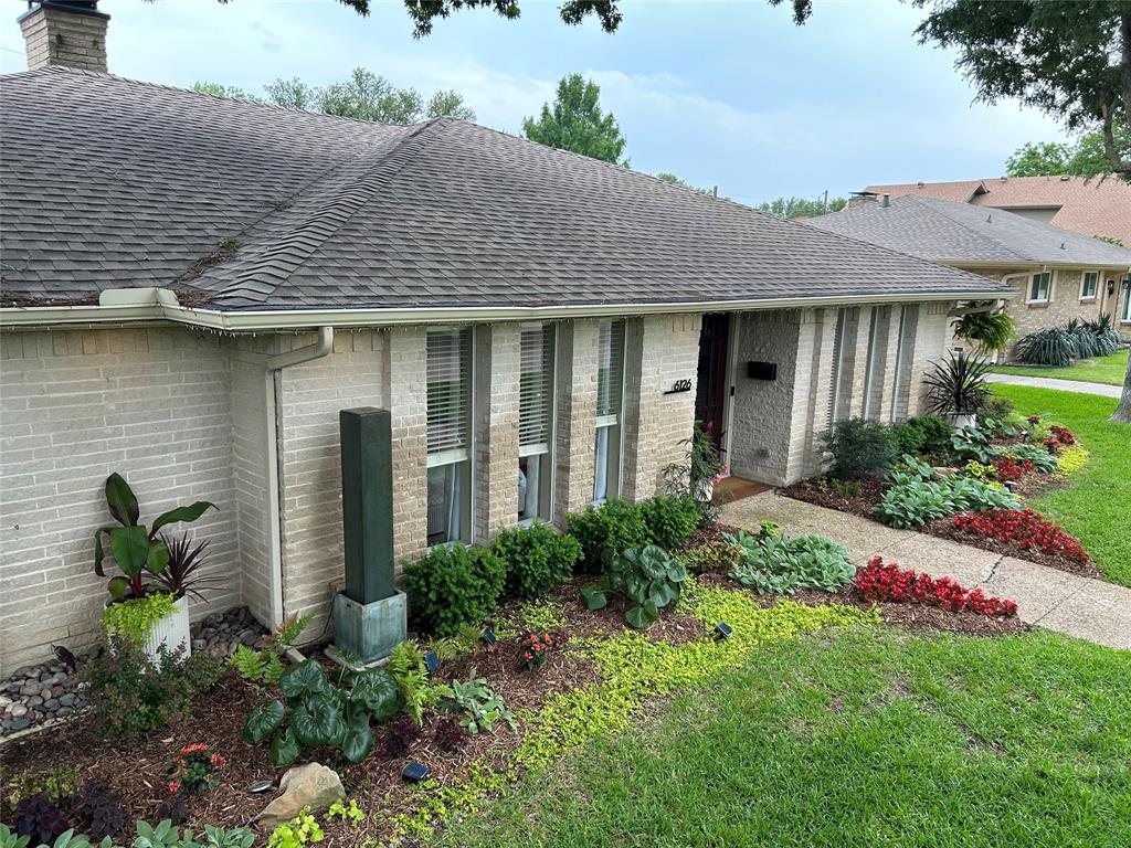 Summer foliage and landscaping
