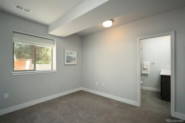 a view of a room with a small space