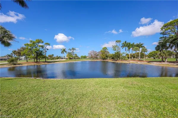 a view of swimming pool with a yard