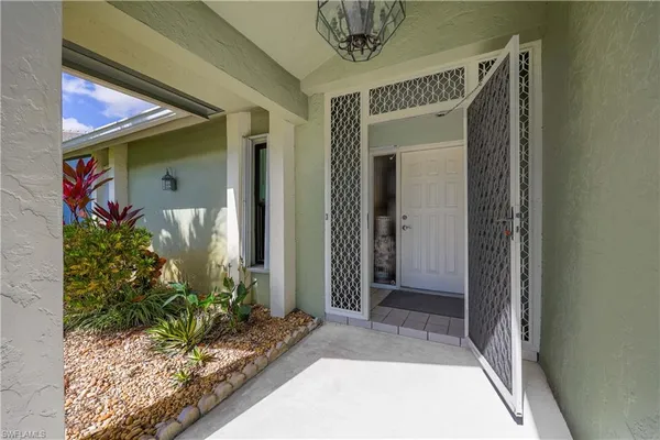 a view of a entryway door of the house