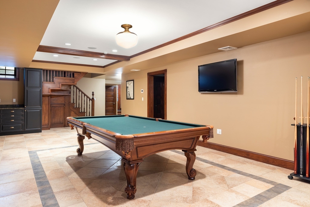 40 Heath Hill Brookline, MA 02445 - Photo 32 of 40 a room with pool table and flat screen tv