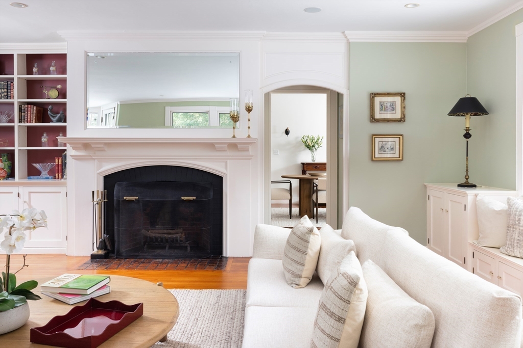 40 Heath Hill Brookline, MA 02445 - Photo 8 of 40 a bedroom with a bed and a fireplace