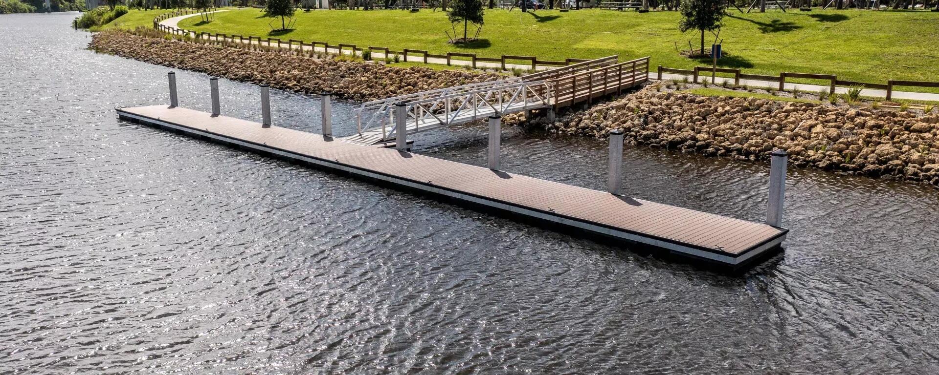 2912 Southwest Porpoise Circle Stuart, FL 34997 - Photo 36 of 36 a view of a terrace with a lake