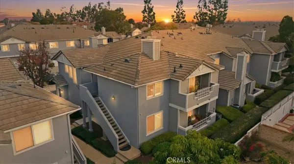 a aerial view of a house
