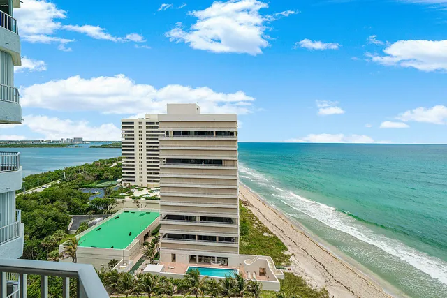 a view of a city with tall buildings