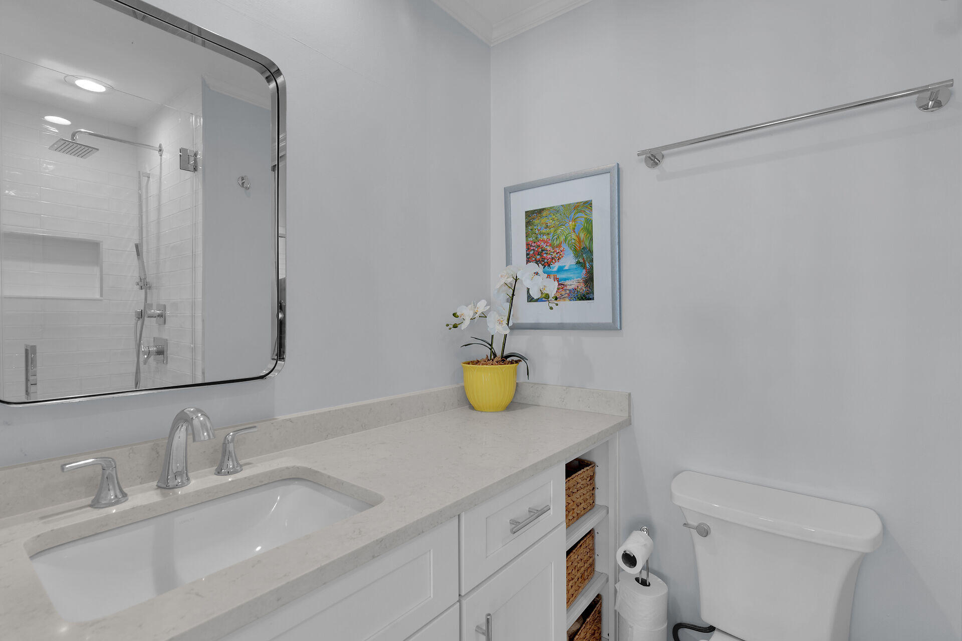 528 Porter Lane Key West, FL 33040 - Photo 19 of 27 a bathroom with a sink a toilet and a mirror