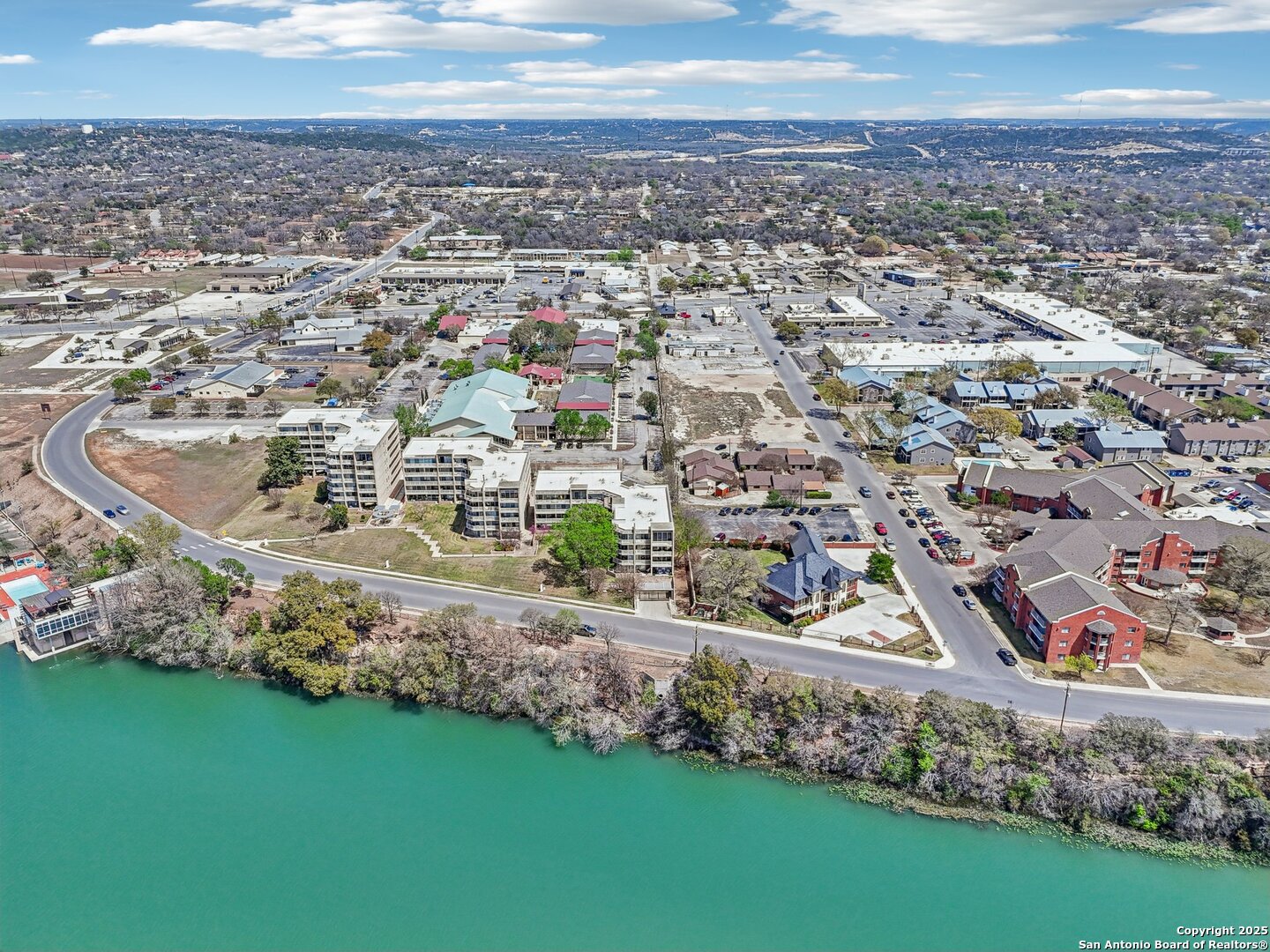 1000 Guadalupe Street, Unit 3B G1 Kerrville, TX 78028 - Photo 38 of 39 an aerial view of a house with a garden