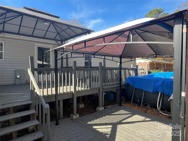 a backyard of a house