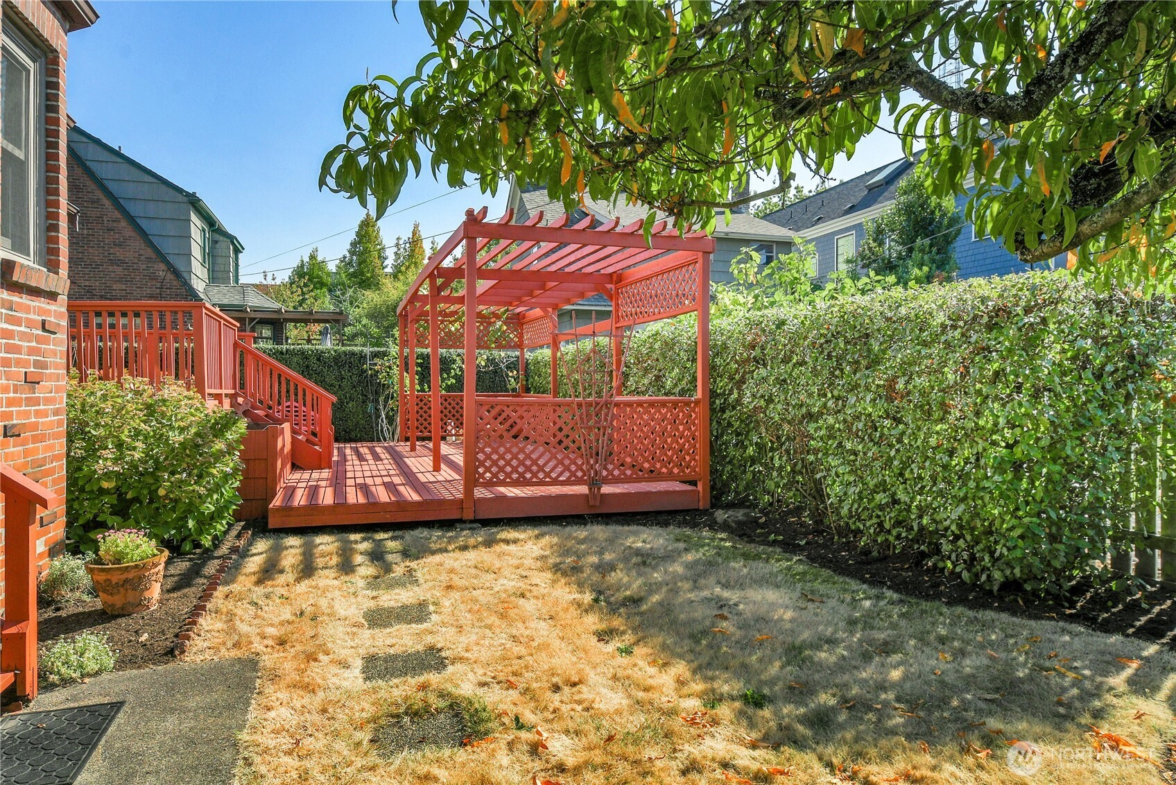 107 West Blaine Street Seattle, WA 98119 - Photo 20 of 22 a view of a backyard with plants