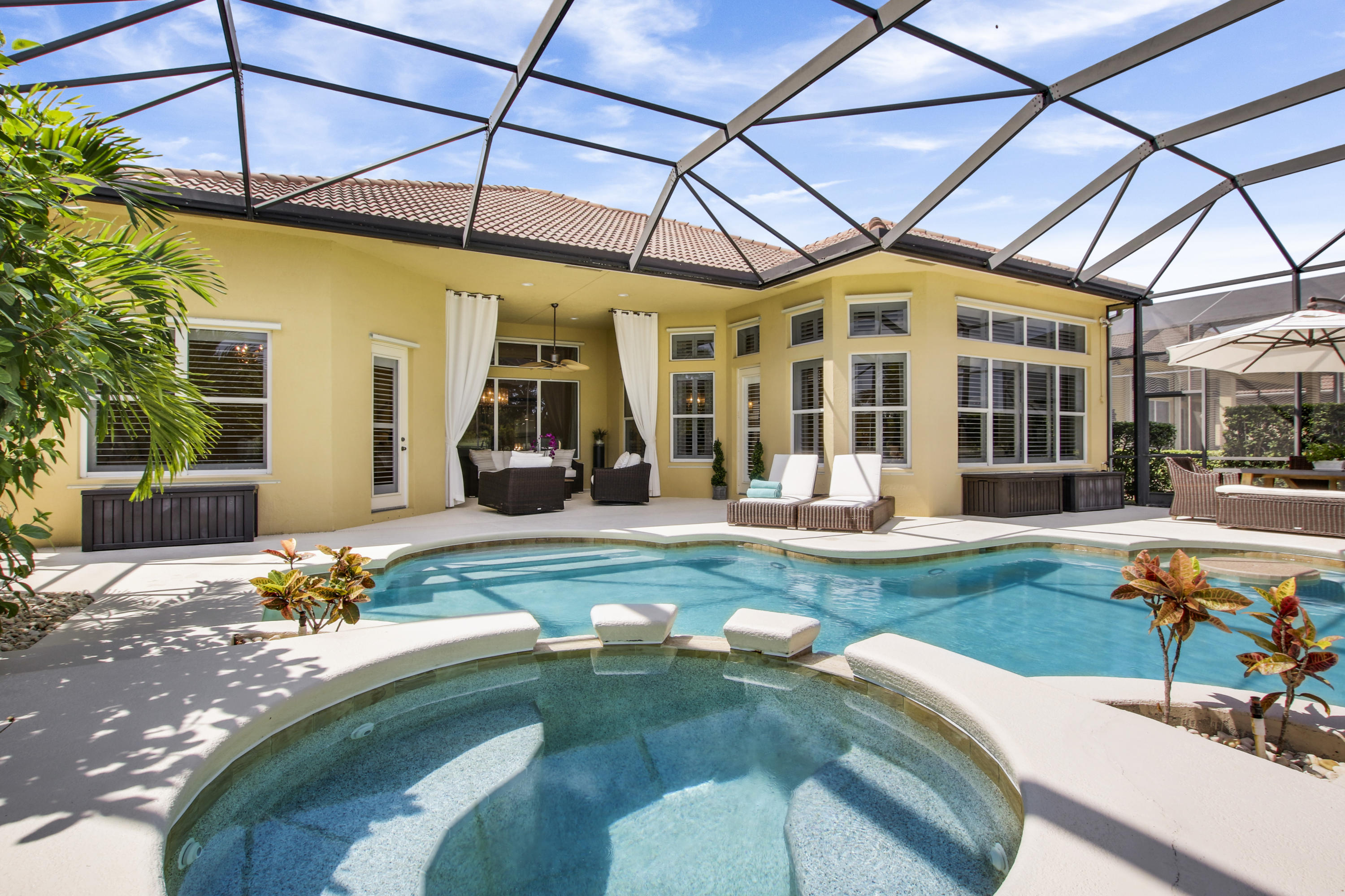 8730 Tompson Point Road Port St. Lucie, FL 34986 - Photo 54 of 56 Screened Patio w Pool/Spa