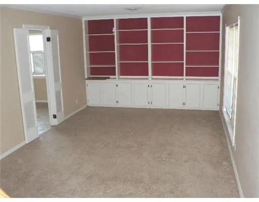 a view of an empty room with a empty space